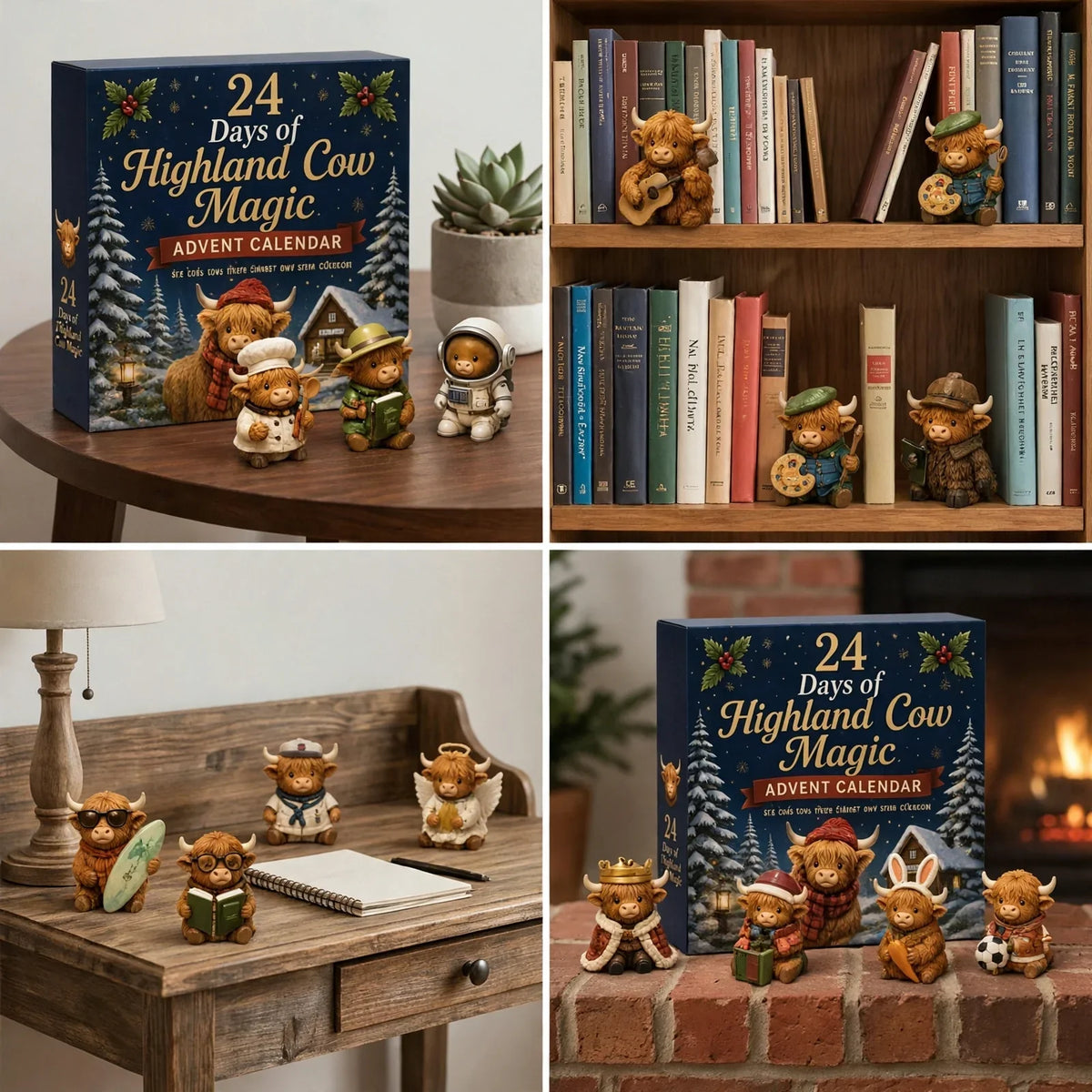 🎁Gir deg forskjellige overraskelser hver dag✨🎄24-dagers adventskalender med høylandskuer