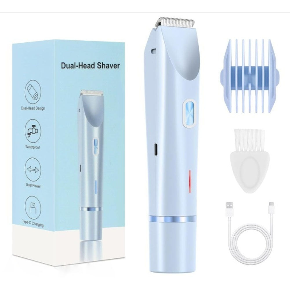 Allsidig elektrisk hårfjerner/trimmer for intimområder for menn og kvinner