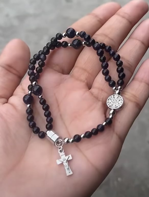 🔥Tilbud i begrenset tid, varer i de siste 24 timene🔥 49 % rabatt - ✝️Håndlagde rosenkransarmbånd📿