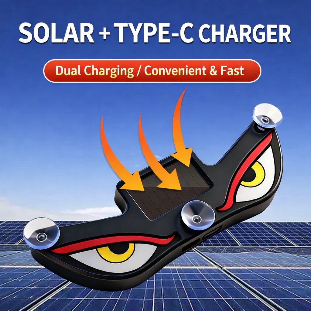 Solar Demon Eye LED-vinduslampe til bil