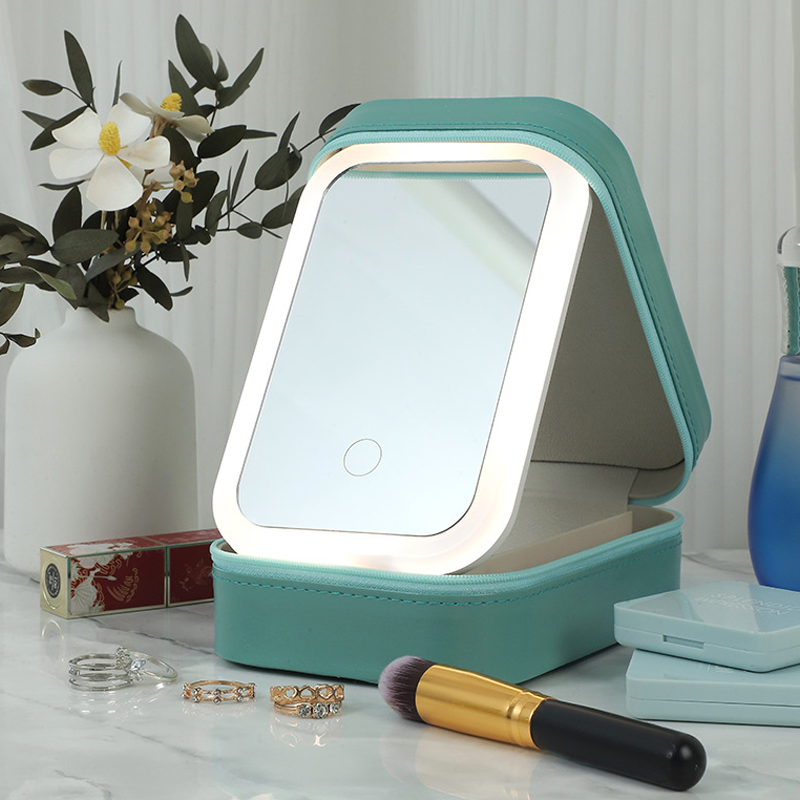 Justerbart LED-sminkespeil med tre farger