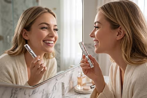 💖Silver Tube Curling Mascara – Langvarig vippeløft og volum, Smørfri