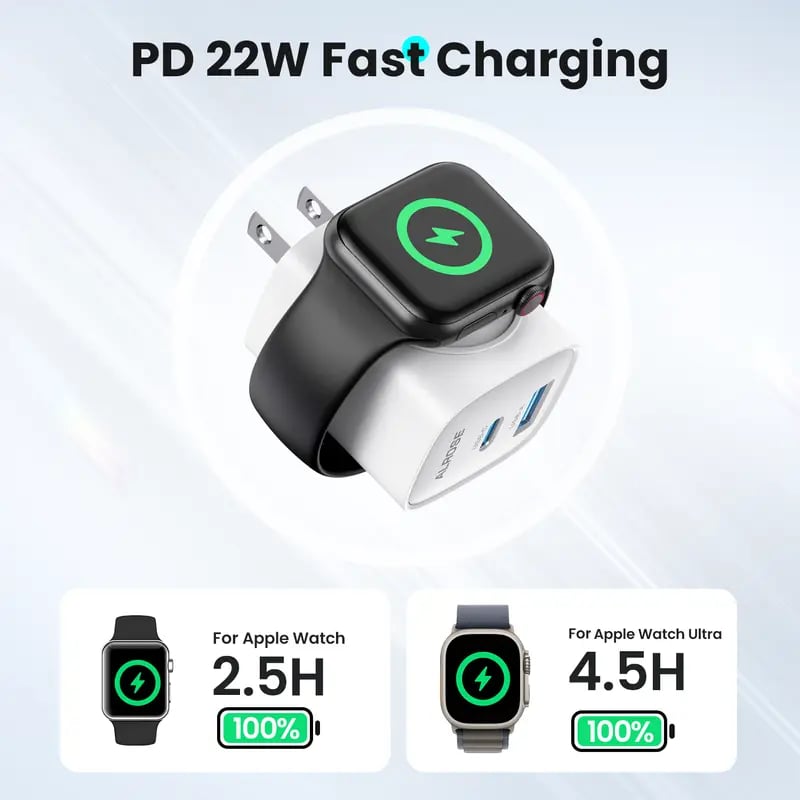 🔋⚡3-i-1 magnetisk trådløs trådløs