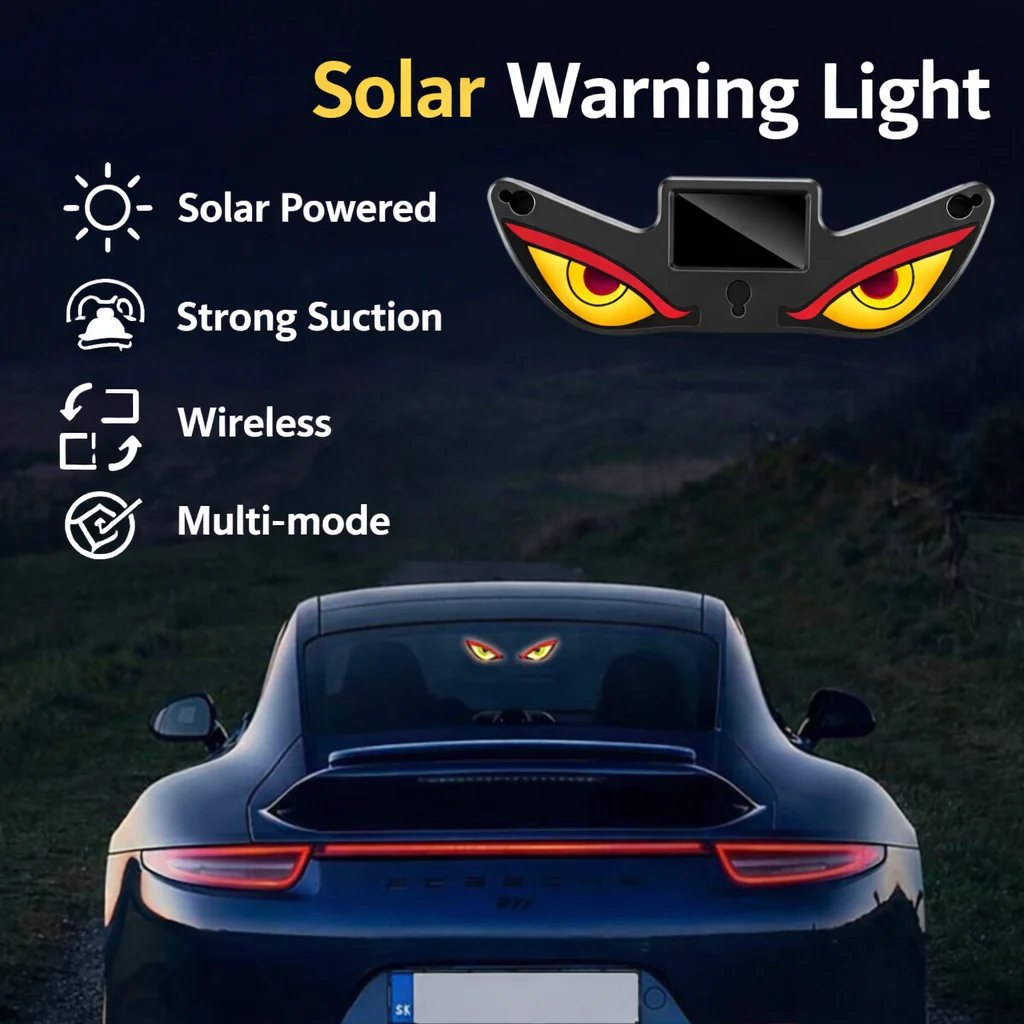 Solar Demon Eye LED-vinduslampe til bil