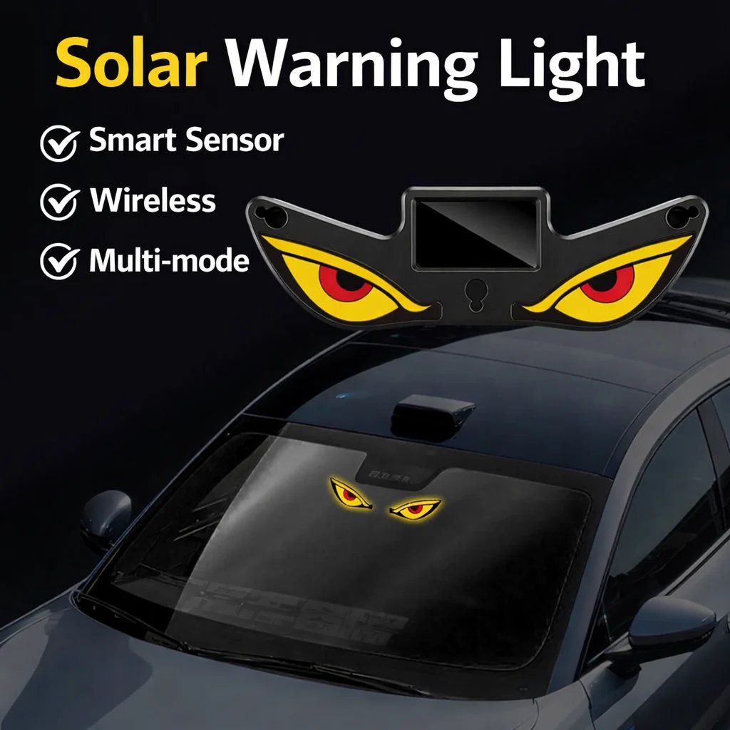 Solar Demon Eye LED-vinduslampe til bil