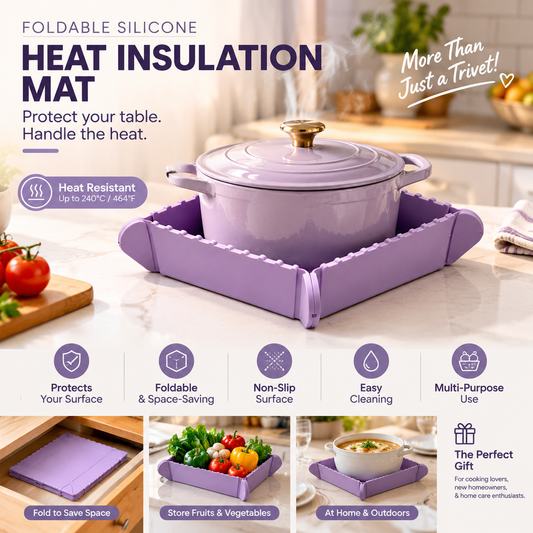 🎁Begrenset tid 49 % RABATT🍳Magnetisk silikonunderlag 🧲 | Sammenleggbar gryteunderlag og lite kjøkkenbrett