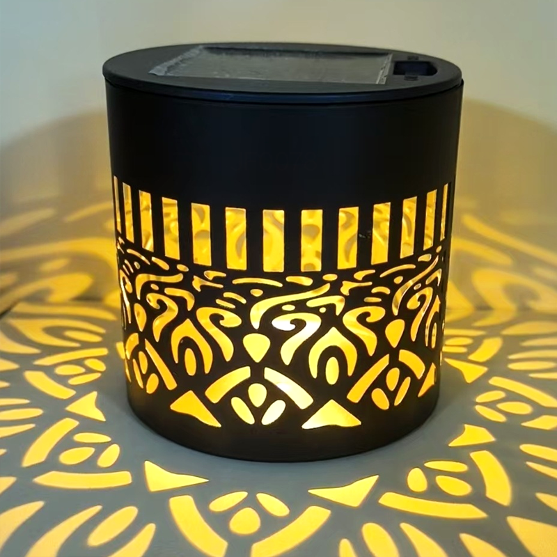 ☀️ Solcelledrevet mandala-lampe for hage og uteplass – 2-i-1 gulv- og vegglampe – Dekorativ belysning med vintage-effekt – Rustfri og holdbar