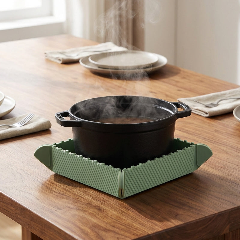 🎁Begrenset tid 49 % RABATT🍳Magnetisk silikonunderlag 🧲 | Sammenleggbar gryteunderlag og lite kjøkkenbrett